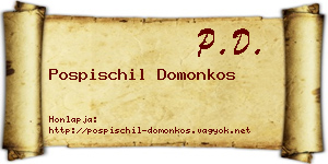 Pospischil Domonkos névjegykártya